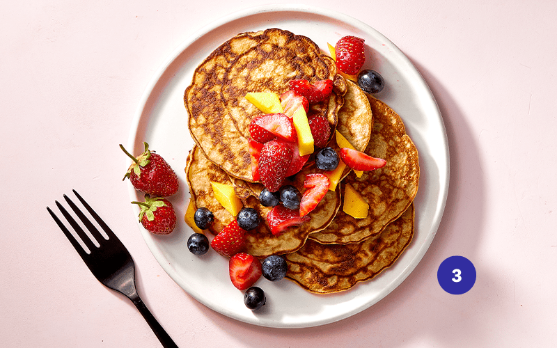 3-ingredient banana pancakes