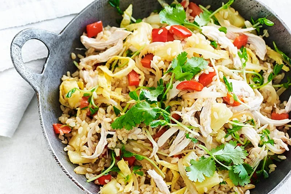 Chicken and pineapple fried rice Chicken and pineapple fried rice