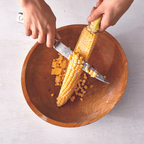 How to cut corn from the cob