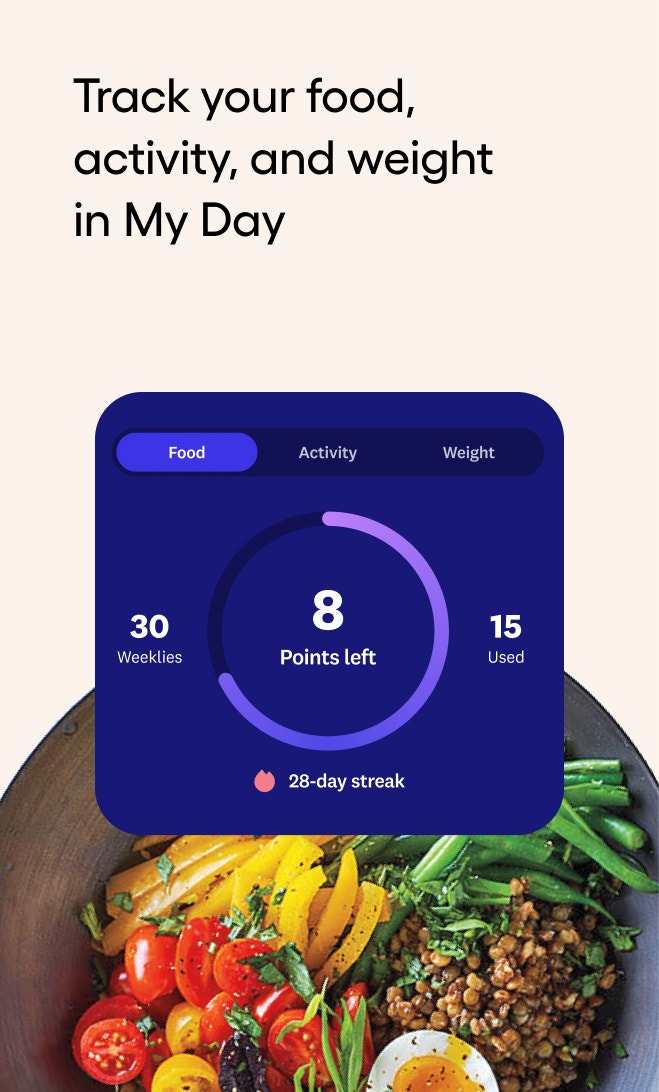 Track your food, activity, and weight in My Day