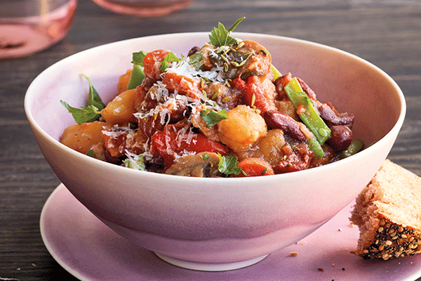 Slow-cooker Italian vegetable bean stew