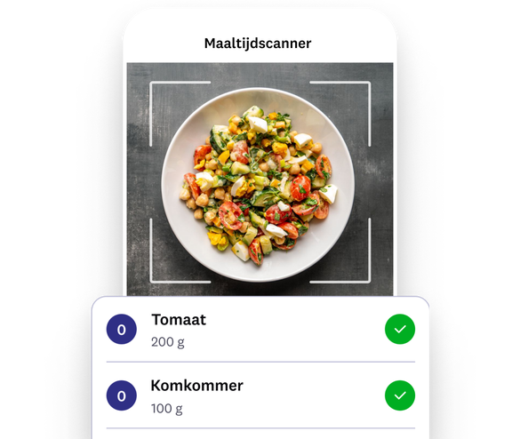 app preview of the food scanner