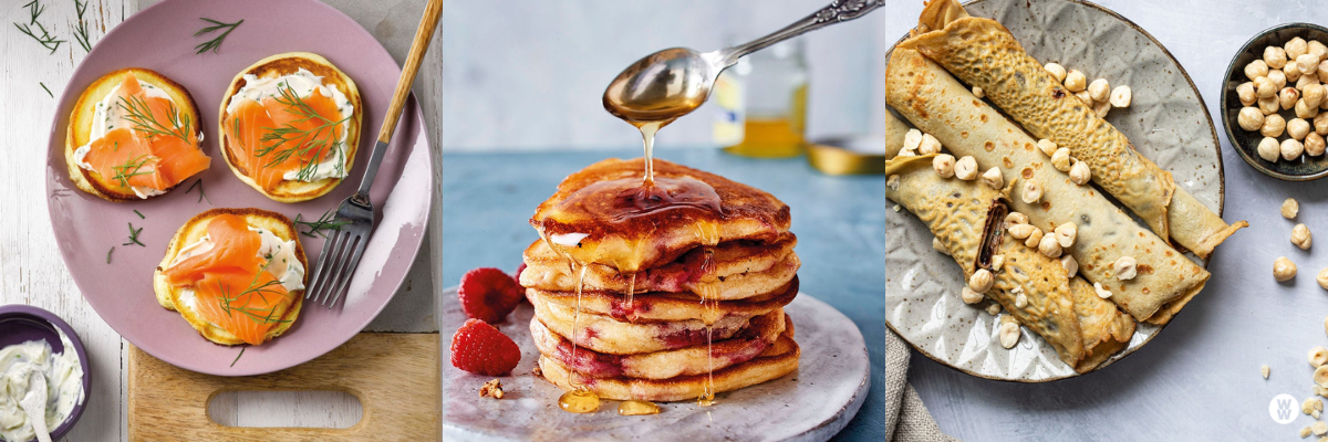 Verschillende soorten pannenkoeken