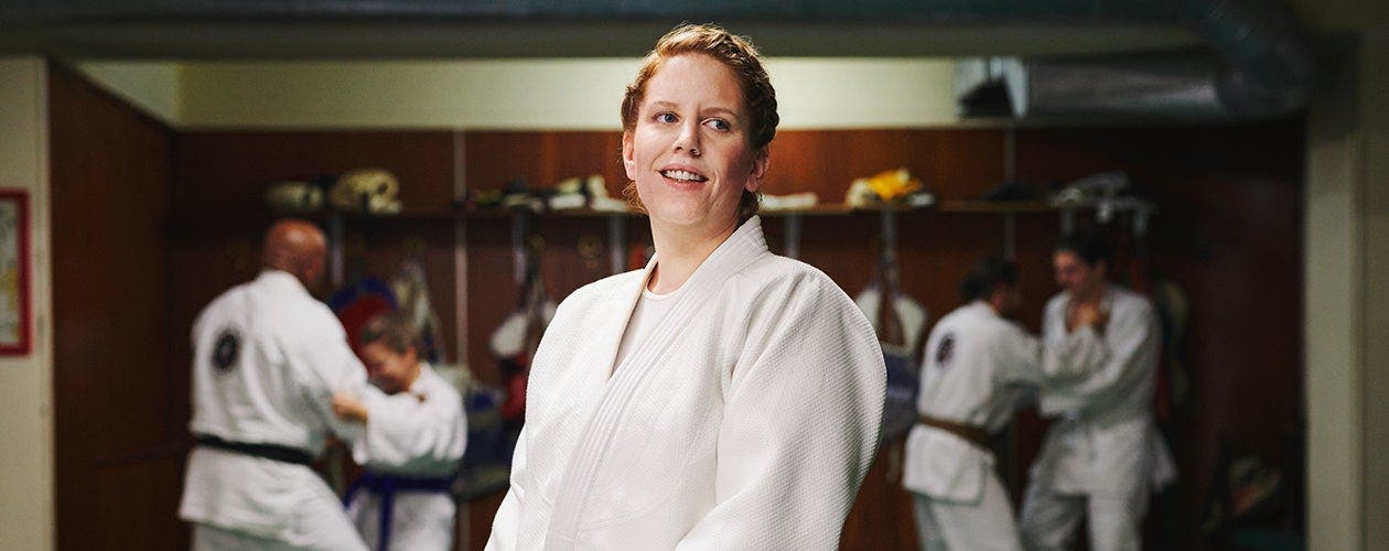 Valérie a découvert le jiujitsu