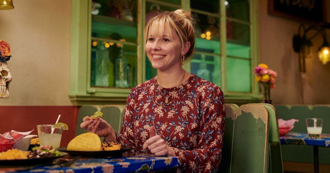 Katie geniet nog steeds van etentjes