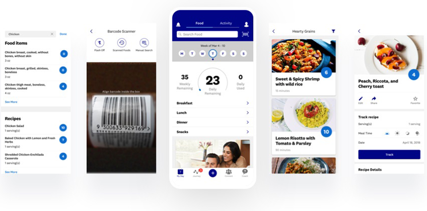 WW Member Tim enjoying a plated meal with others