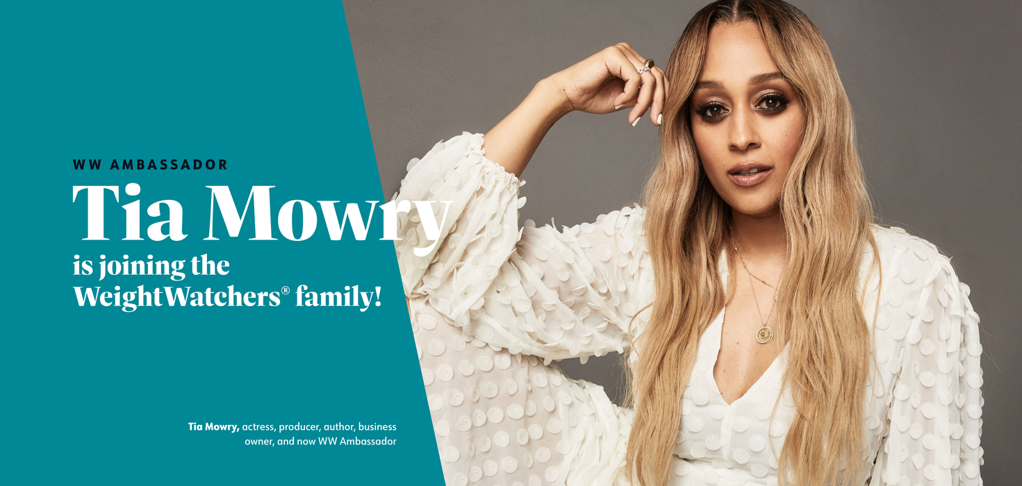 WW Ambassador Tia Mowry, who is also an actress, producer, author, and business owner