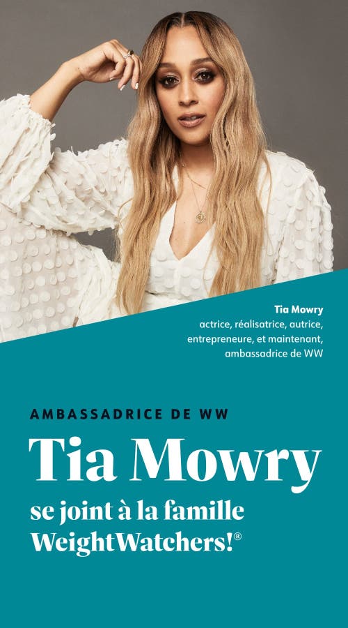 WW Ambassador Tia Mowry, who is also an actress, producer, author, and business owner