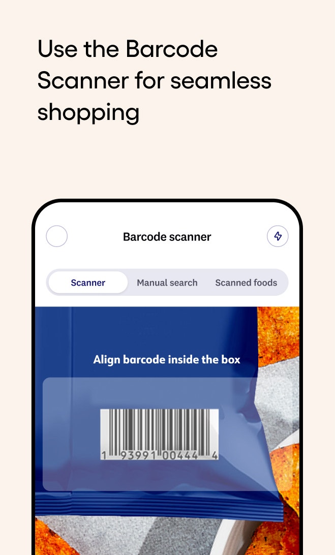 Use the Barcode Scanner for seamless shopping.