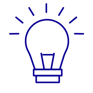 Icon of a lightbulb