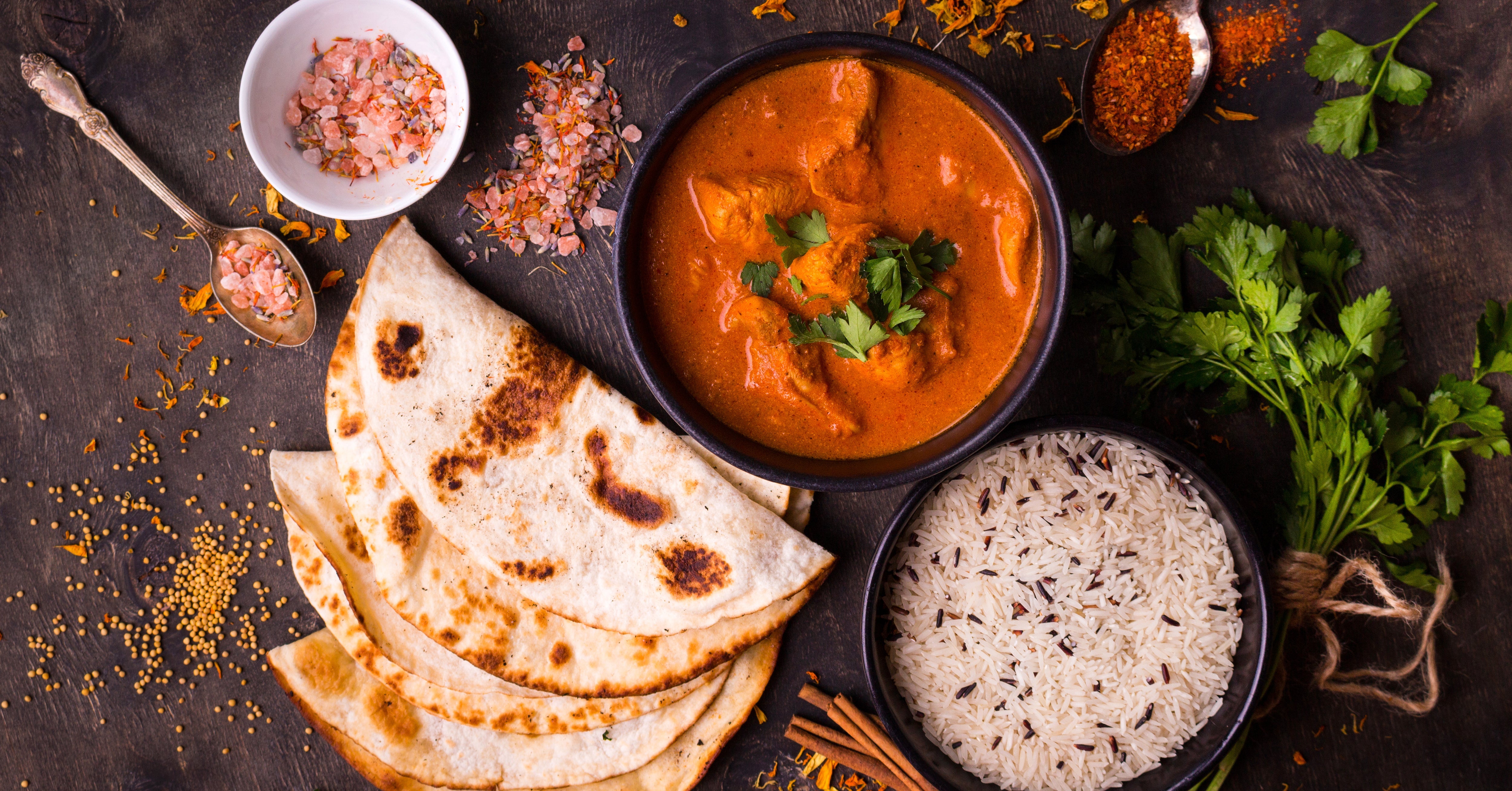 Commande à un restaurant indien