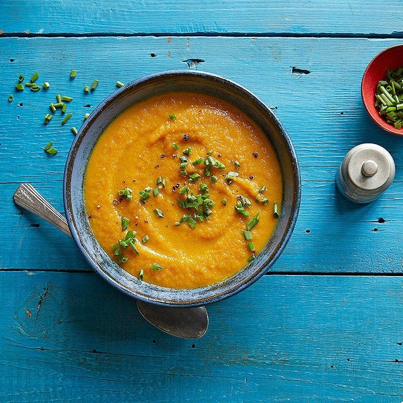 Bisque à la courge musquée et aux épices marocaines