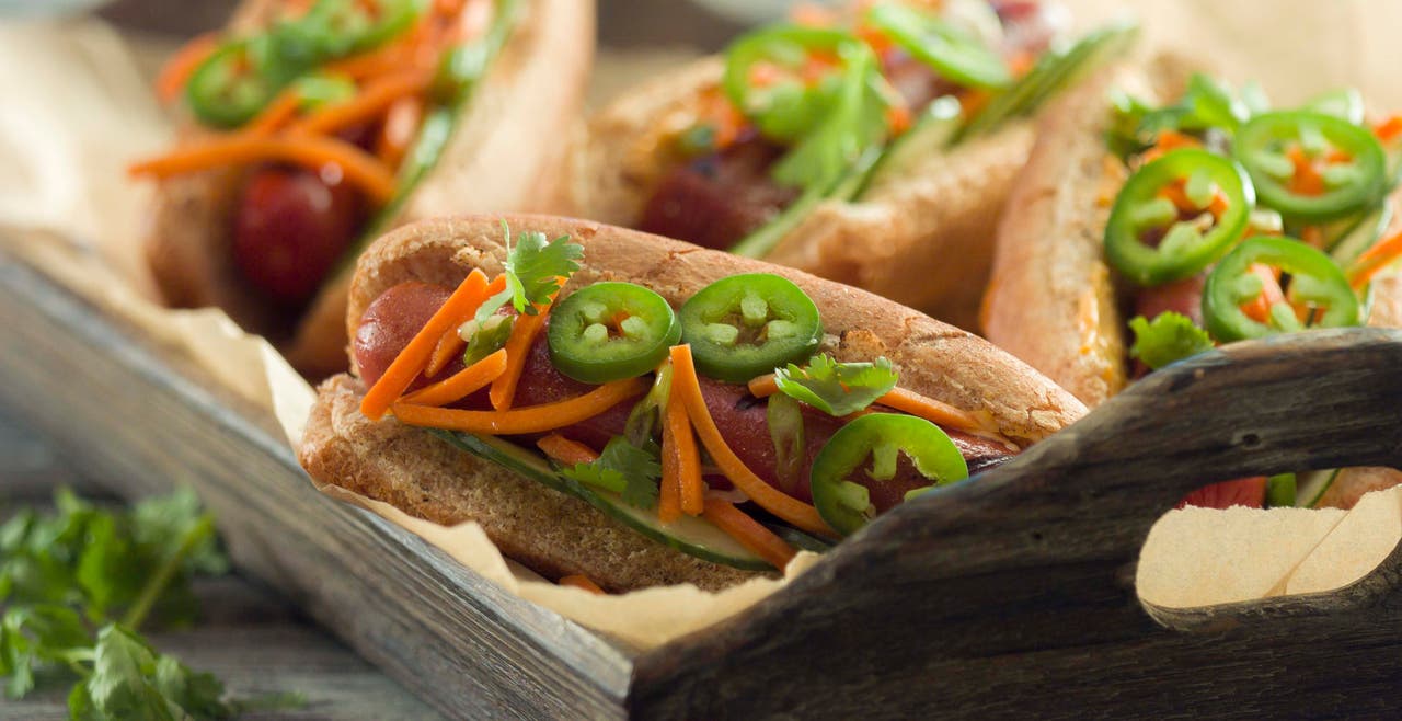 <strong>Hot dogs épicés style Banh Mi</strong>