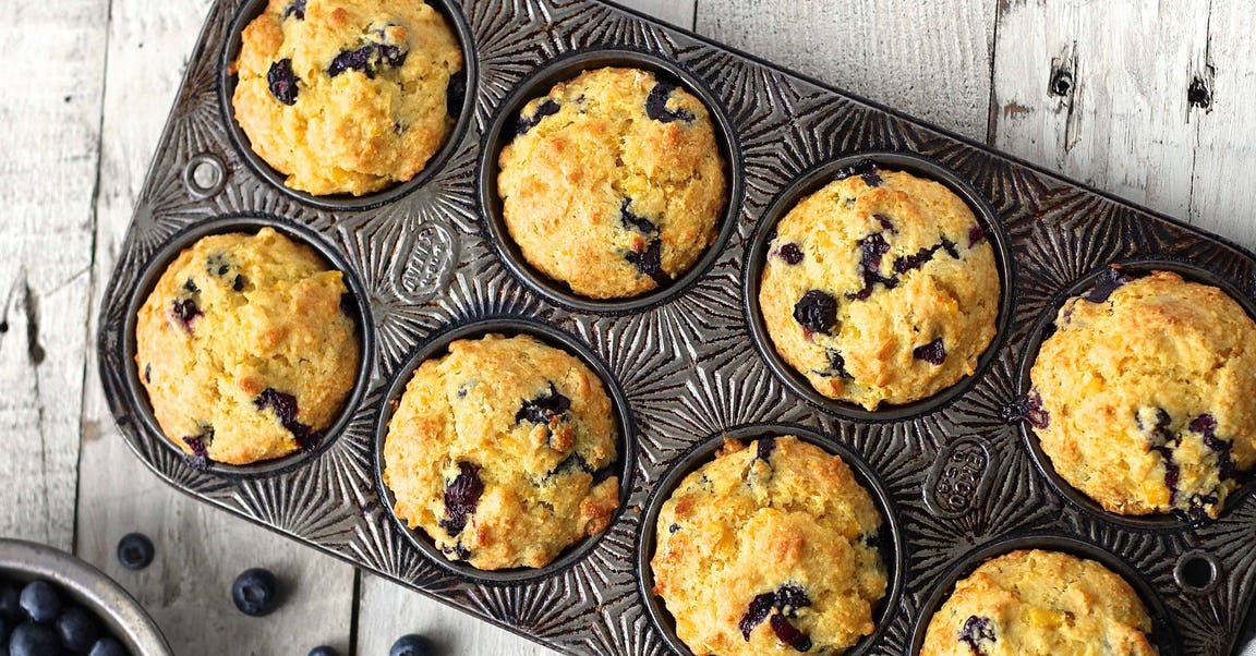 Blueberry Cornmeal Muffins