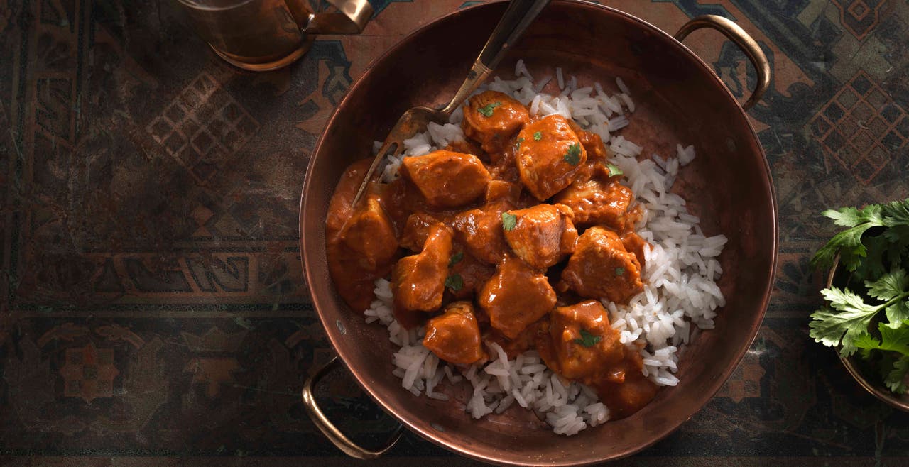 No-Butter Chicken with Jasmine Rice