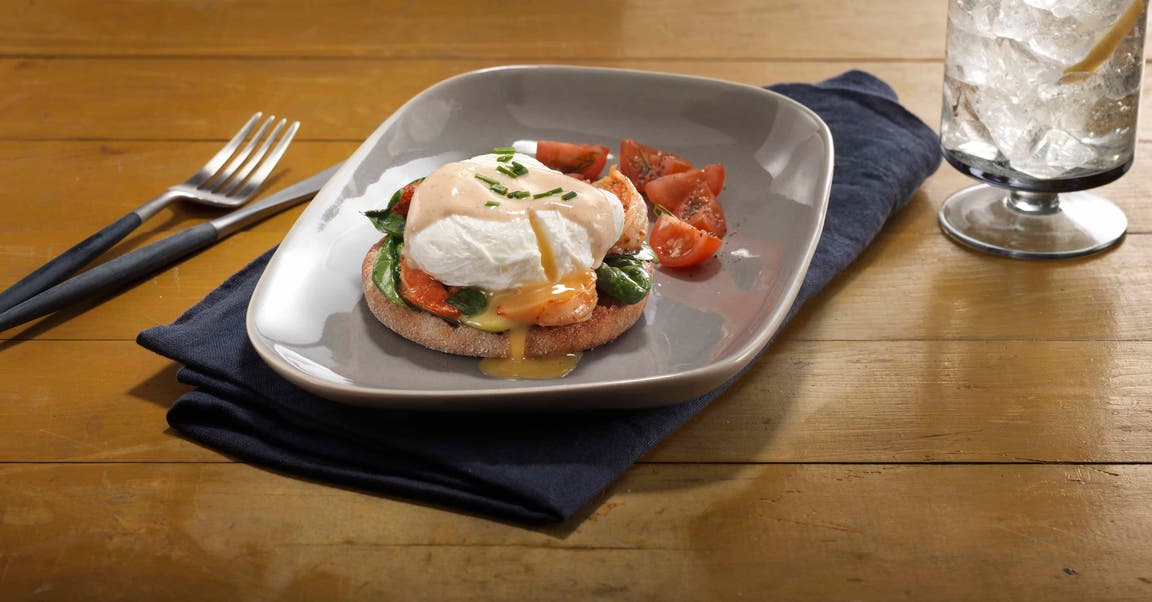 Cajun Shrimp Eggs Benedict