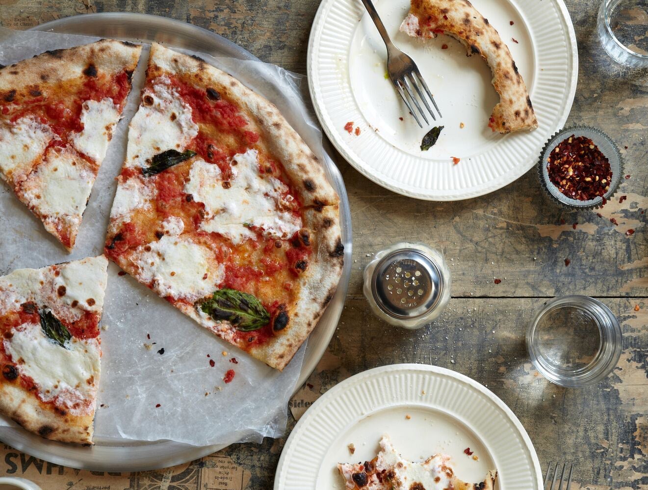 Commande à un restaurant italien