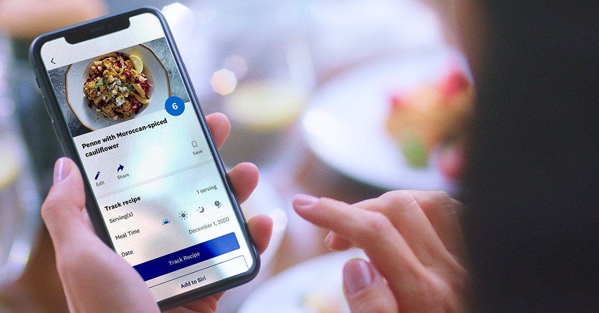 Voici où trouver les recettes dans l’application WW