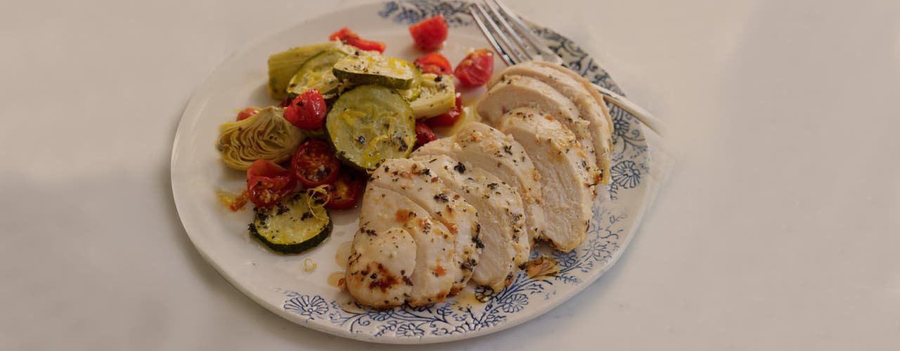 Roasted Greek-Style Chicken and Vegetables