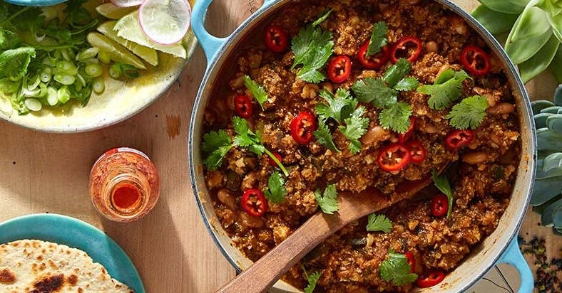 Chili vert au chou-fleur