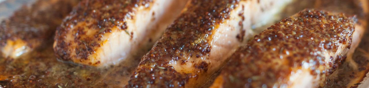 Honey-Mustard Roasted Salmon