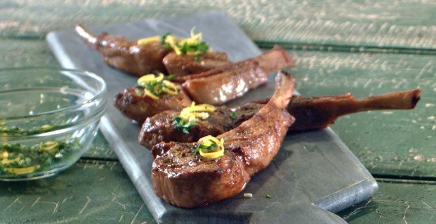 Spiced Lamb Chops with Gremolata