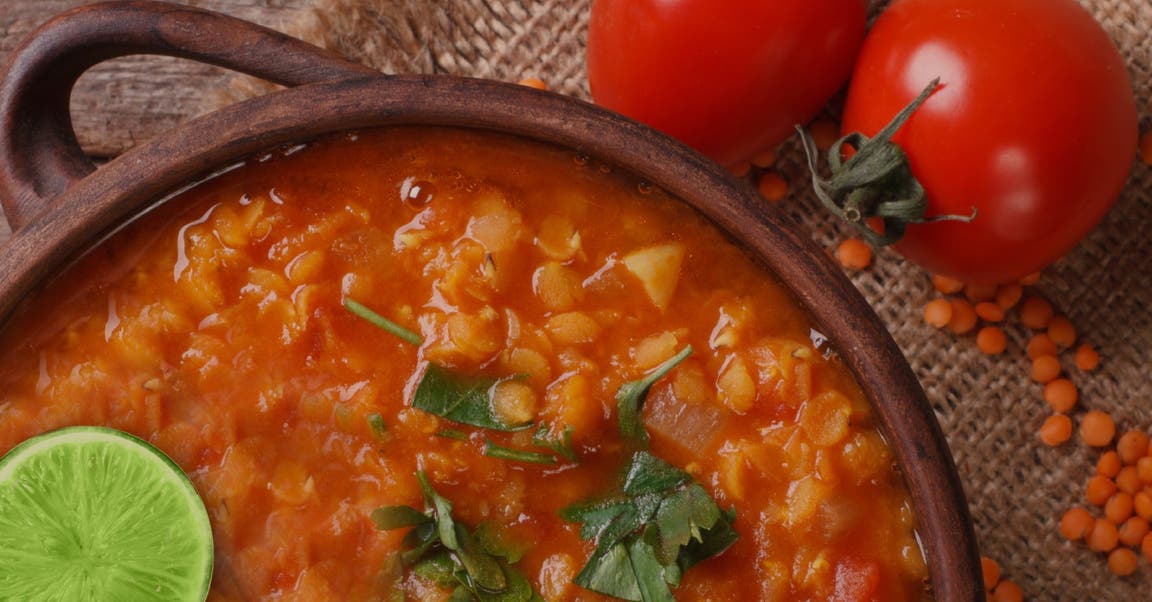 Red Lentil Soup with a Twist