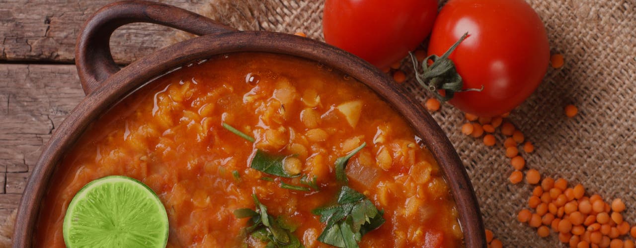 Red Lentil Soup with a Twist