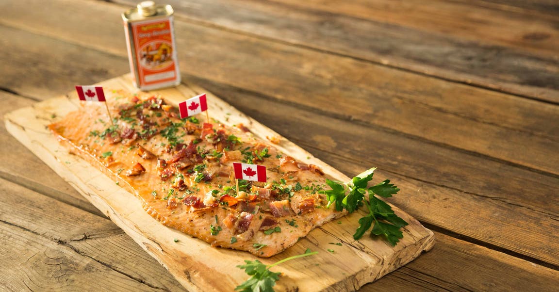 Saumon à l'érable et au bacon