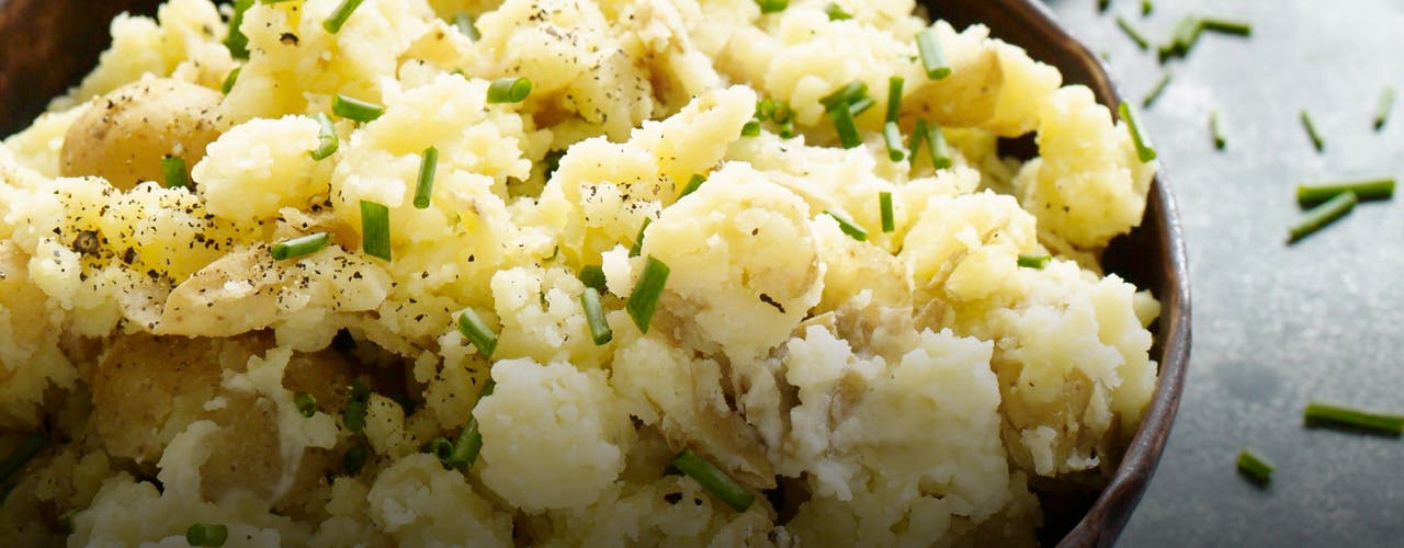 Chunky Mashed Potatoes with Buttermilk and Chives