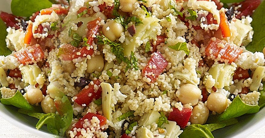 Mediterranean Cous Cous and Chick Pea Salad