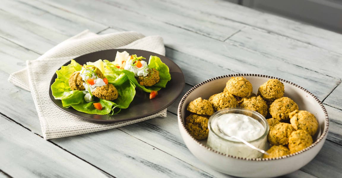 Mini falafels cuits au four
