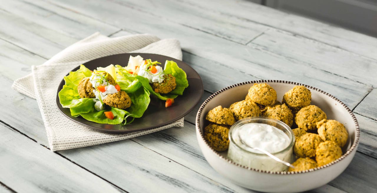 Mini falafels cuits au four