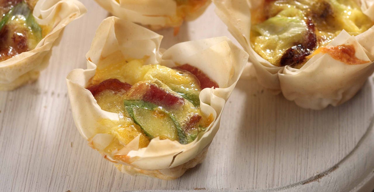 Mini-quiches à 1 PointsFutés, trois versions