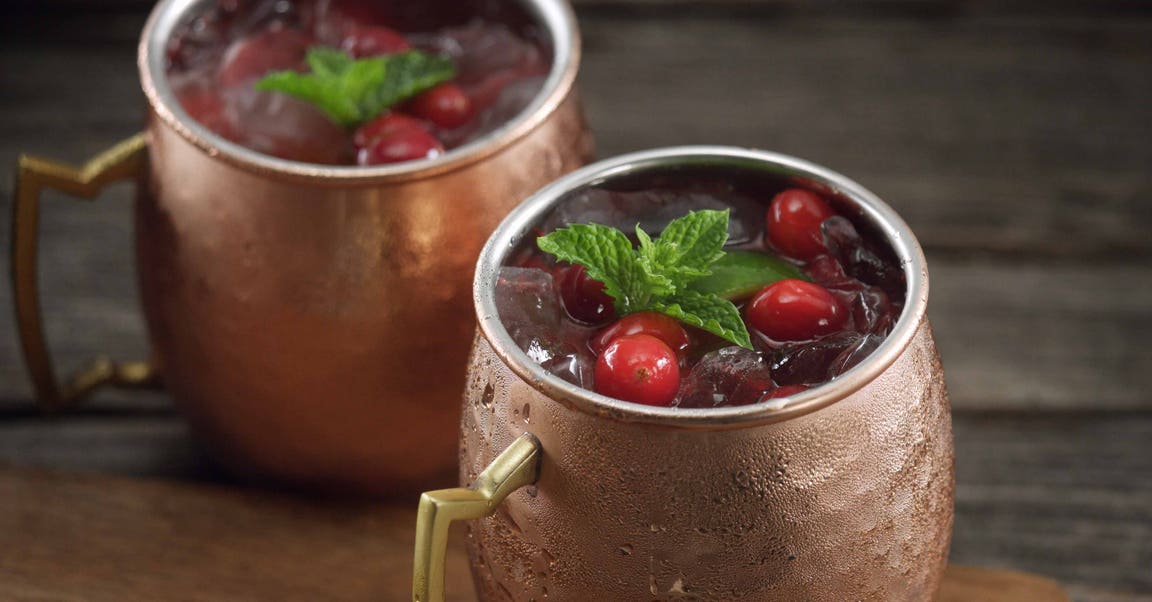 Mule Moscou aux canneberges