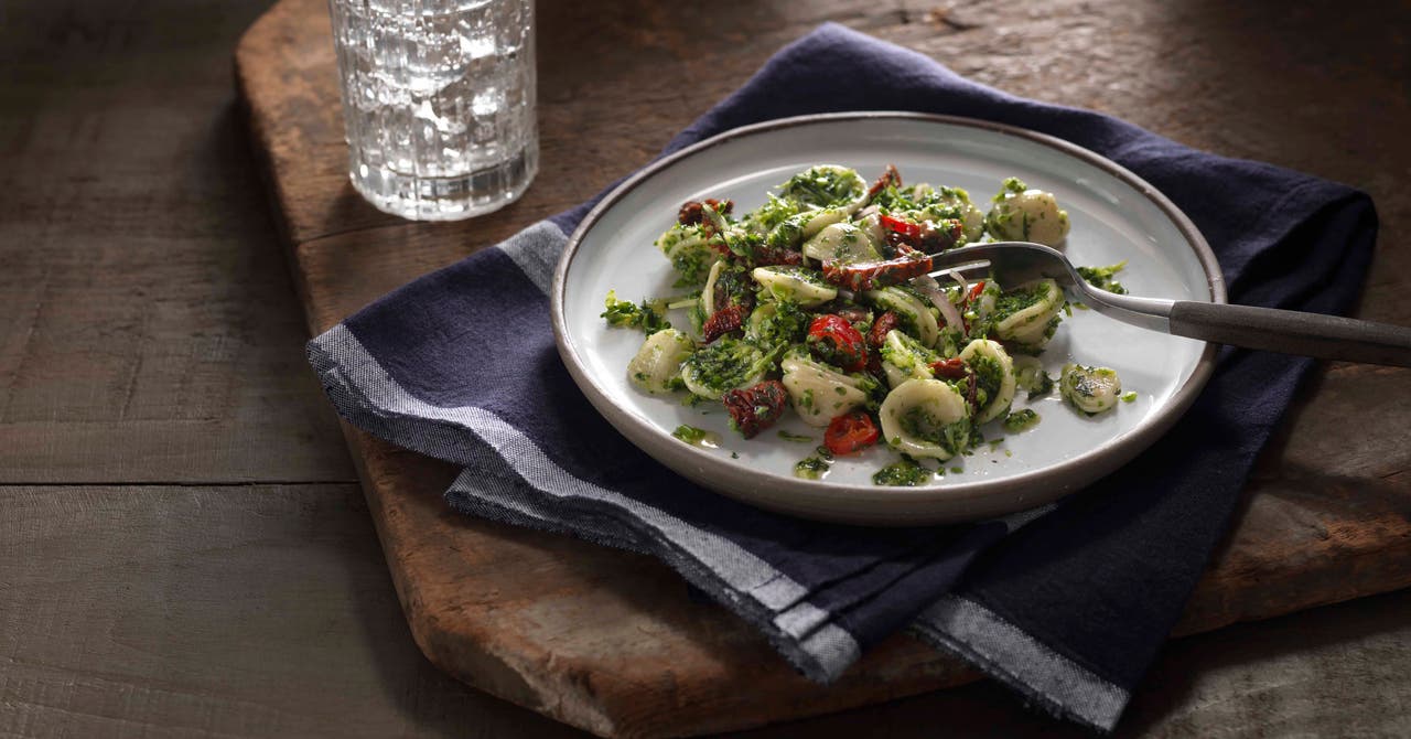 Orecchiette d’hiver végétariennes au pesto