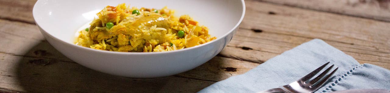 Paella au poulet à la mijoteuse