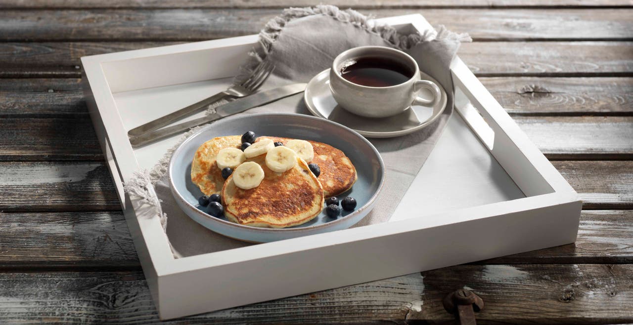 Banana Bread Protein Pancakes