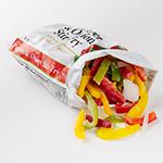 Oignons et poivrons congelés, décongelés Oignons et poivrons congelés, décongelés