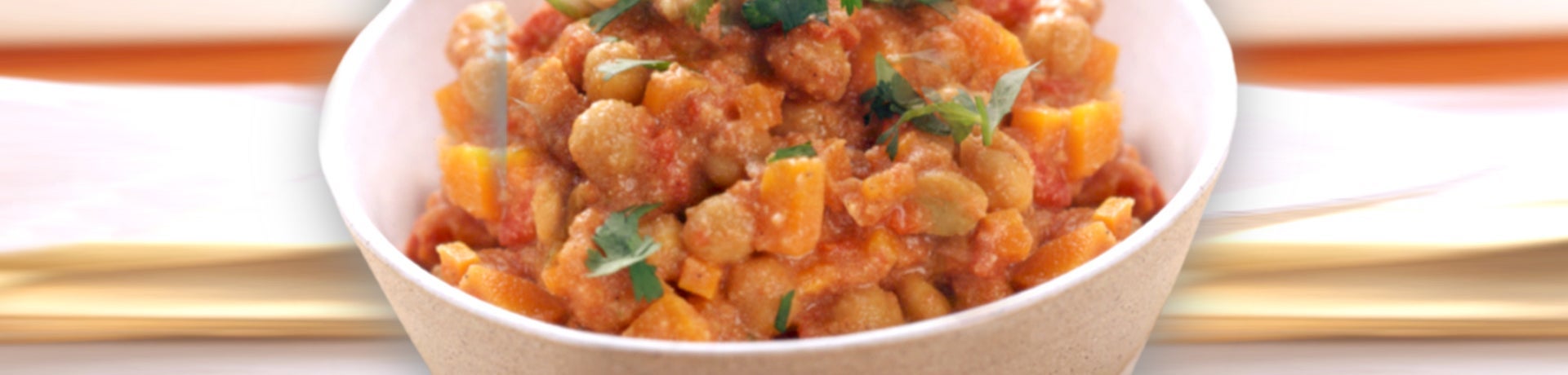 Pois chiches au cari du sud de l'Inde