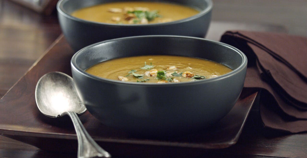 <strong>Curry Roasted Butternut Squash Soup</strong>