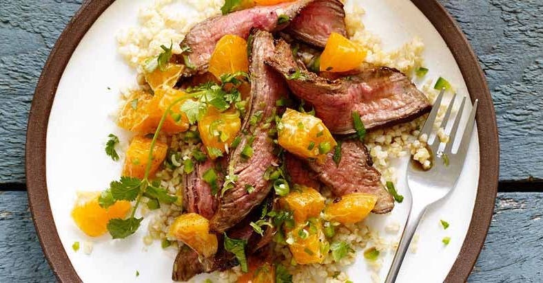 <strong>Salade de bifteck de flanc et agrumes</strong>