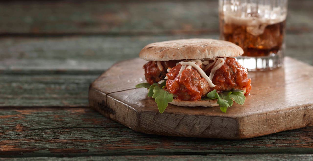 Sandwich aux boulettes de dinde