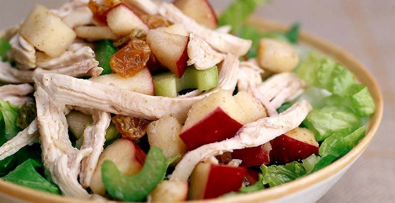 <strong>Turkey Apple Salad with Raspberry Vinaigrette</strong>