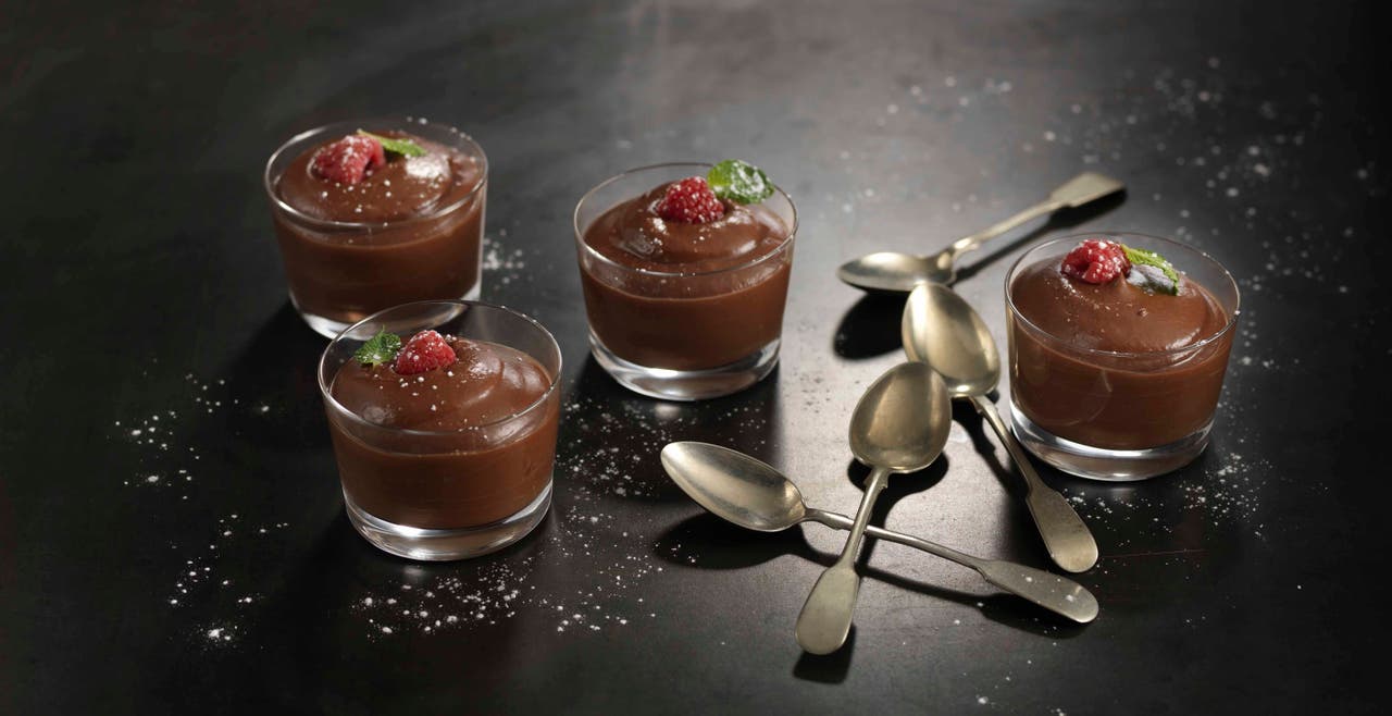 Mousse végétalienne au chocolat