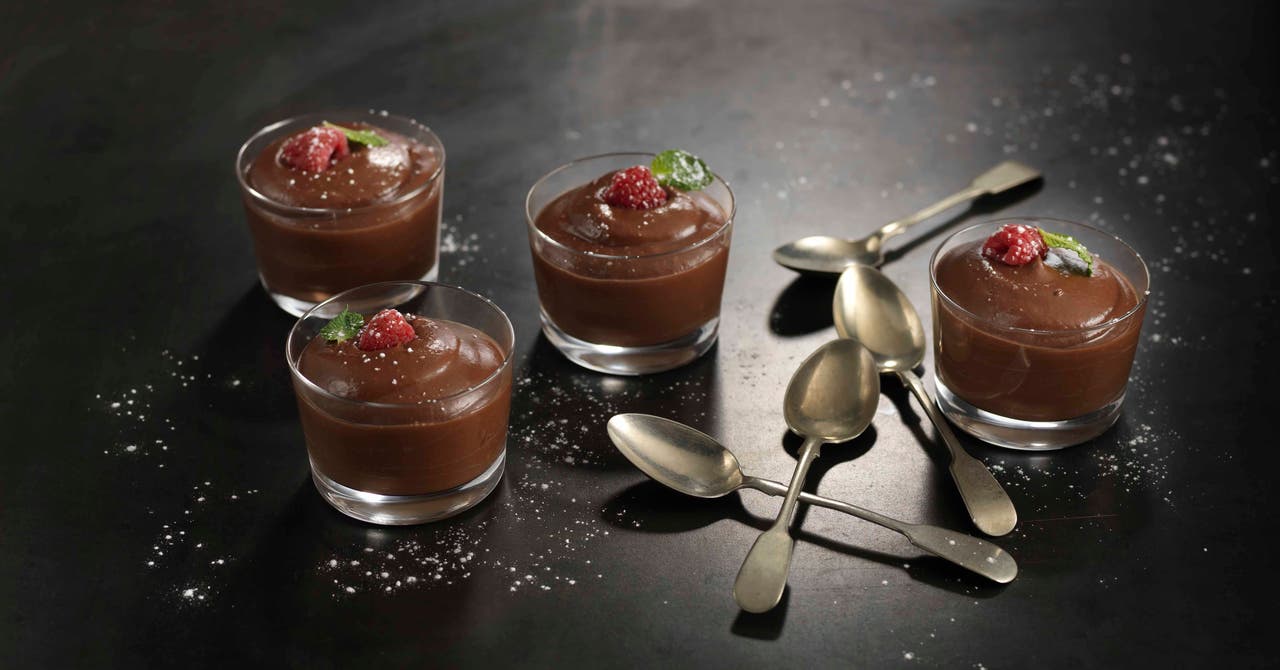 Mousse végétalienne au chocolat