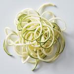 250 ml (1 tasse) de spaghettis de courgettes (coupées en spirales) 250 ml (1 tasse) de spaghettis de courgettes (coupées en spirales)