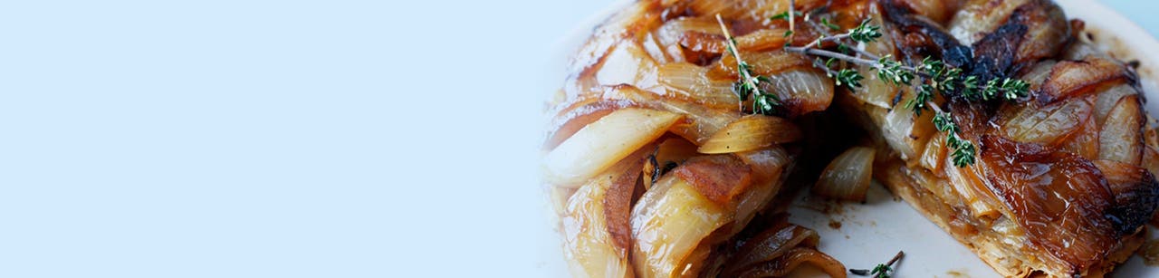 Karamellisierte Apfel-Zwiebel-Tarte