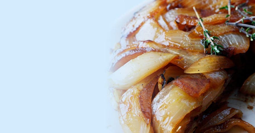 Karamellisierte Apfel-Zwiebel-Tarte