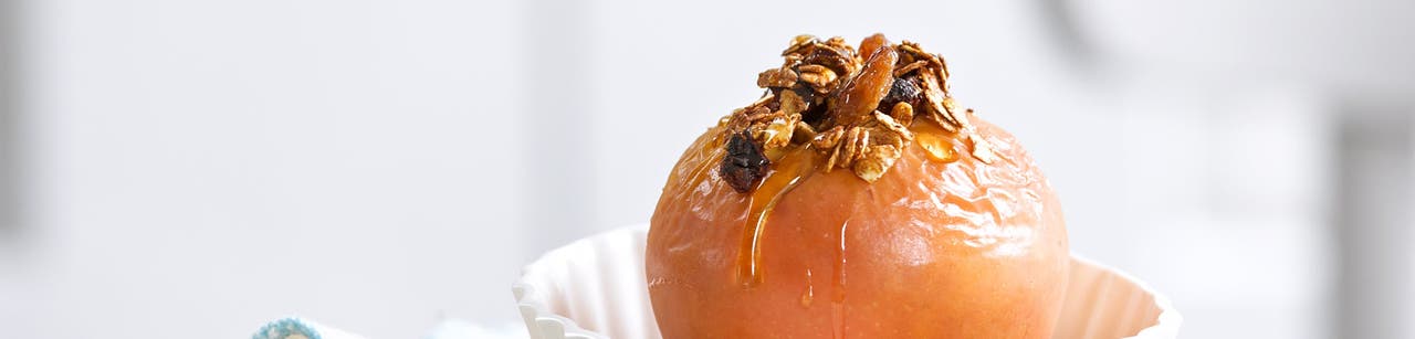 Schneller Bratapfel mit Rosinen